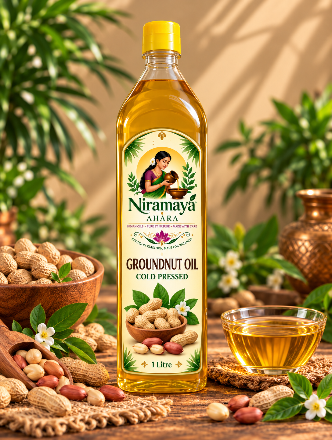 niramaya groundnut oil — 1 litre niramaya groundnut oil — 1 litre